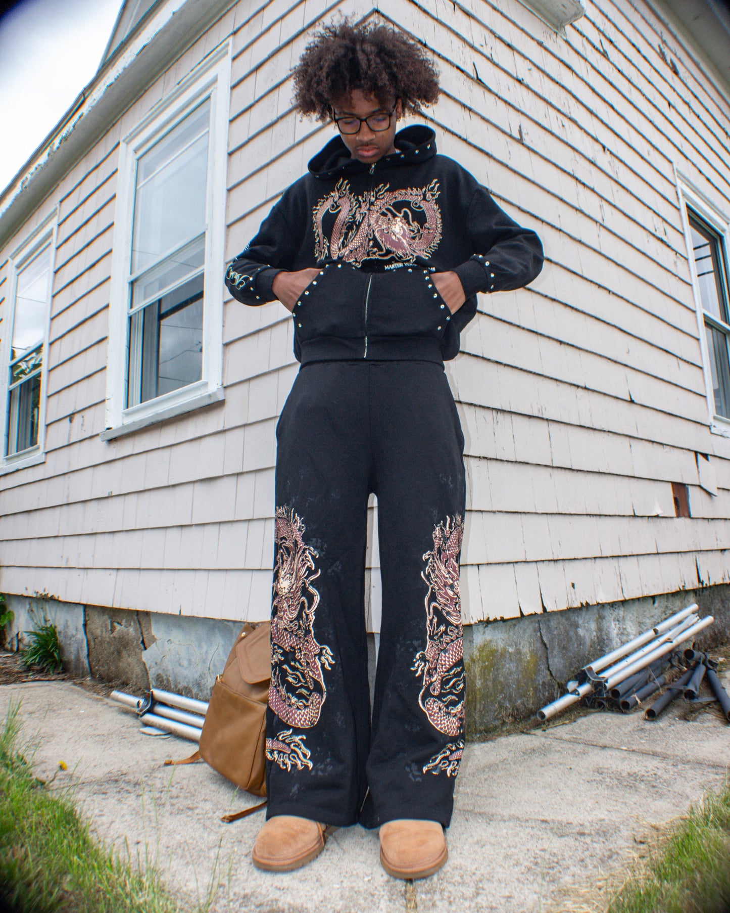 M.Y.D Dragon Baggy Sweat Pants